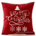 Nordic Linen Elk Snowflake Christmas Series cushion cover